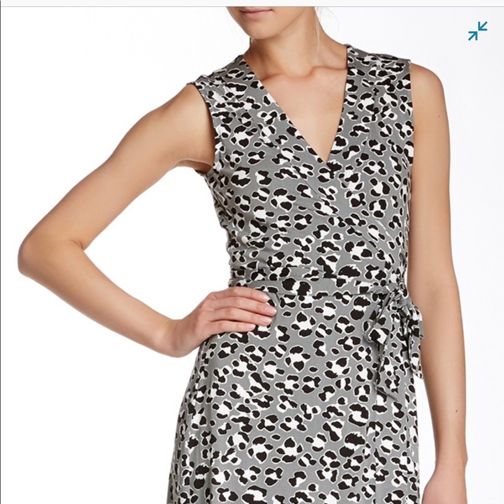 Diane von Furstenberg New Yahzi Leopard wrap dress